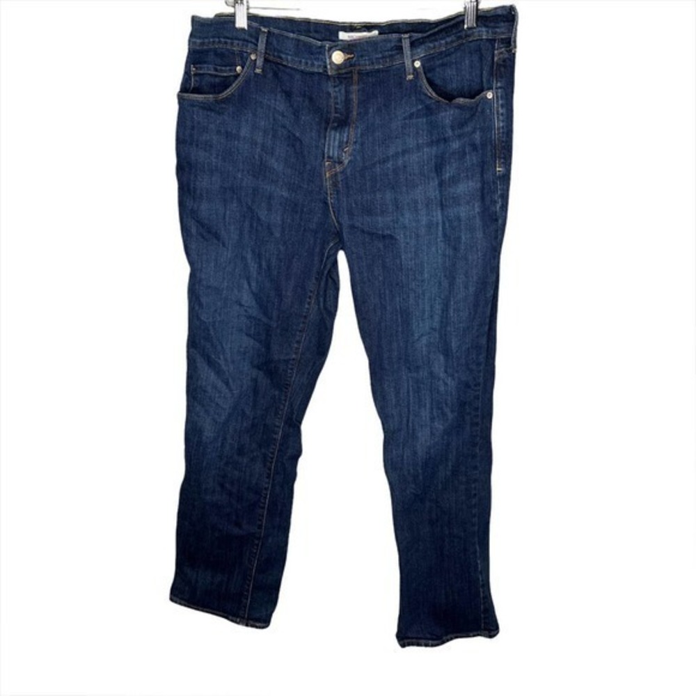 Levi's 505 Straight Leg Women's Jeans Blue Size 33 Waist zip button mid rise